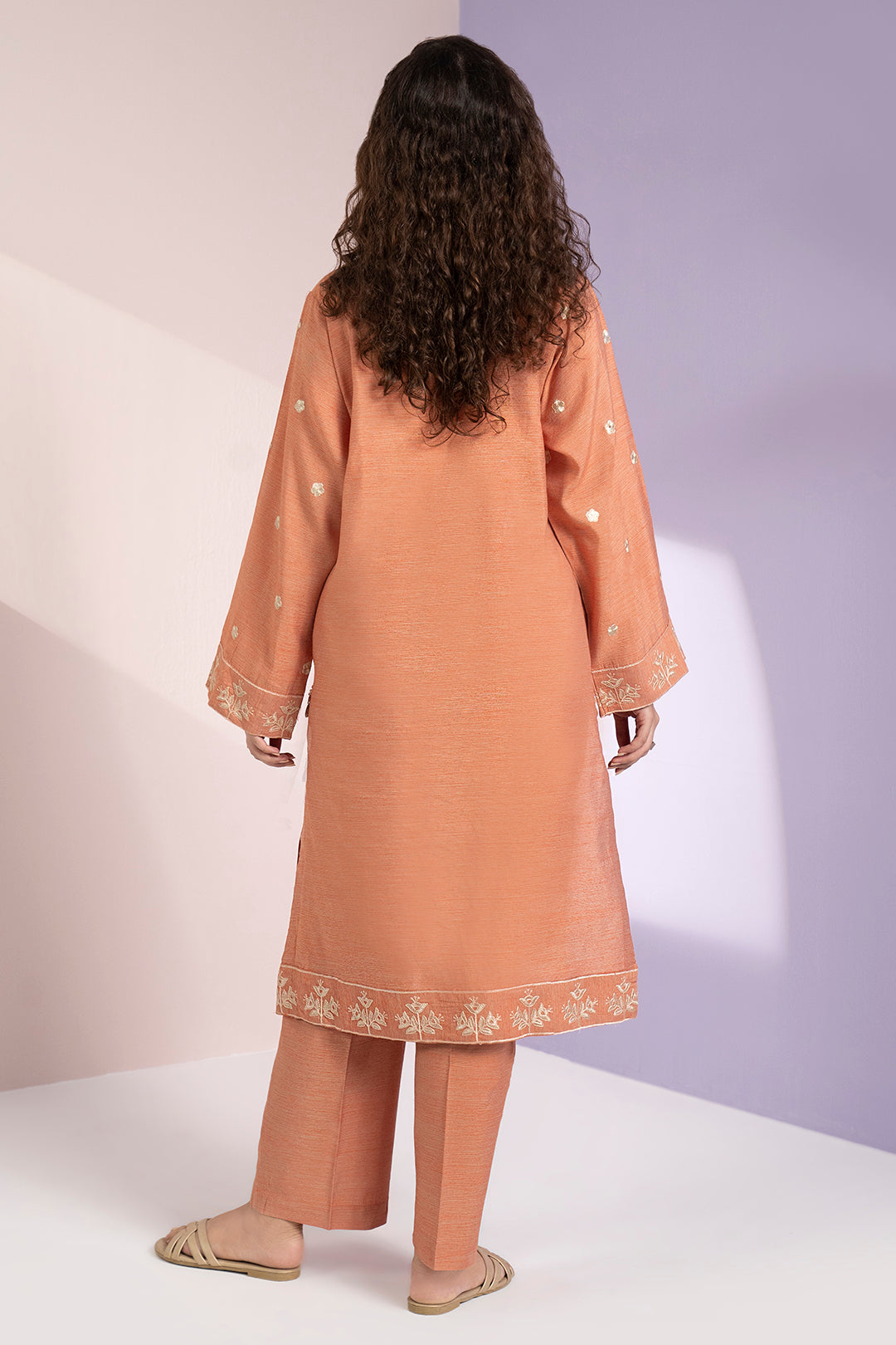 Embroidered Kurta Trouser - 3365