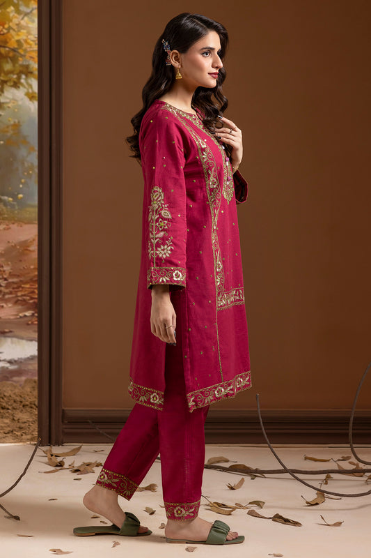 Embroidered Kurta Trouser - 3366