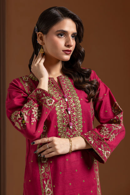 Embroidered Kurta Trouser - 3366