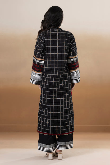 Embroidered Kurta Trouser - 3384