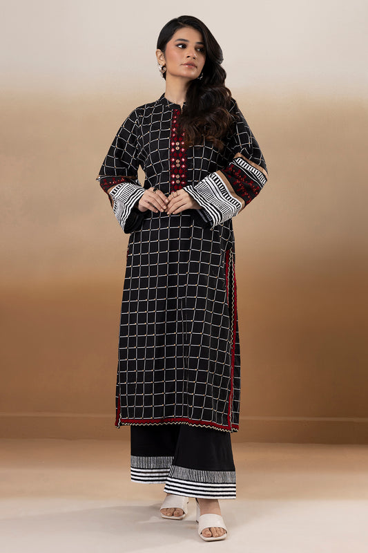 Embroidered Kurta Trouser - 3384