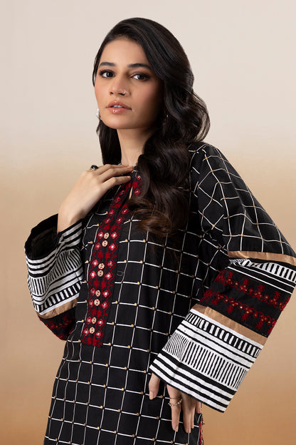 Embroidered Kurta Trouser - 3384