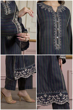Embroidered Kurta Trouser - 3386