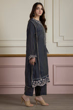 Embroidered Kurta Trouser - 3386