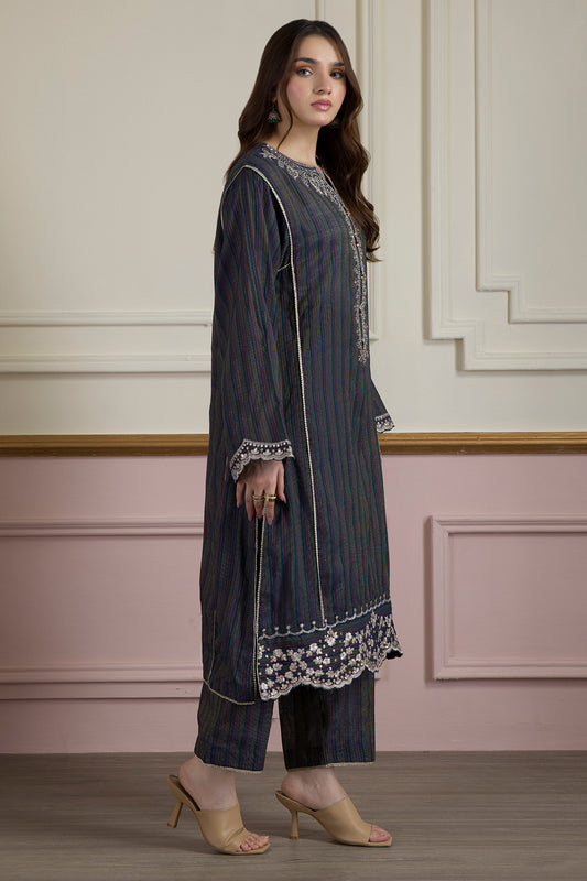 Embroidered Kurta Trouser - 3386