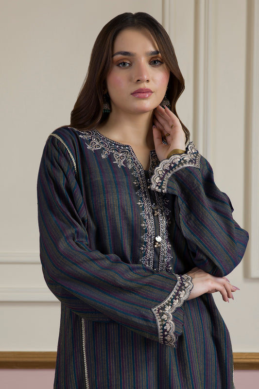 Embroidered Kurta Trouser - 3386