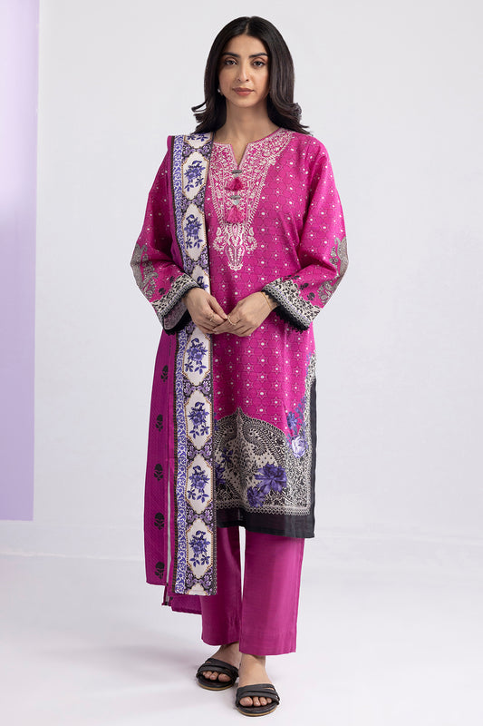Embroidered Kurta Dupatta Trouser - 2952