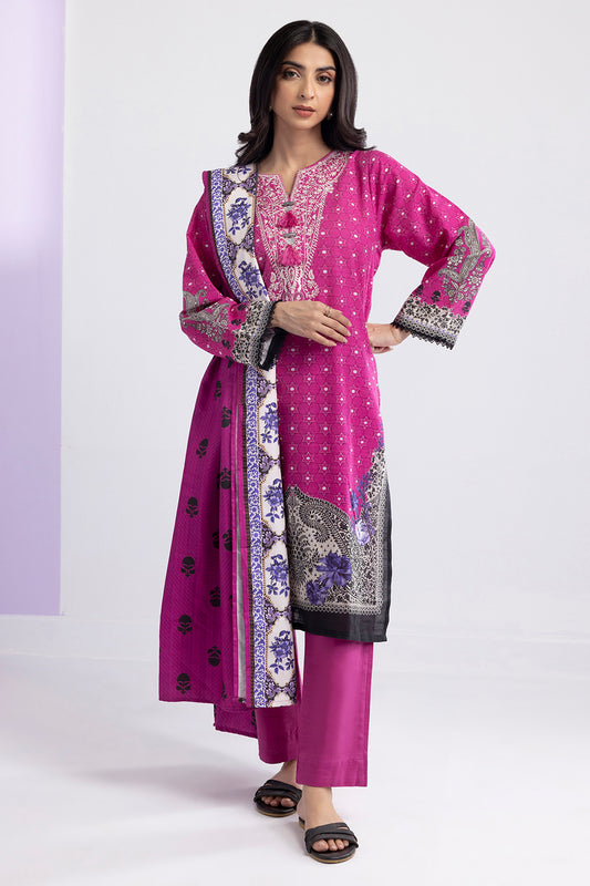 Embroidered Kurta Dupatta Trouser - 2952