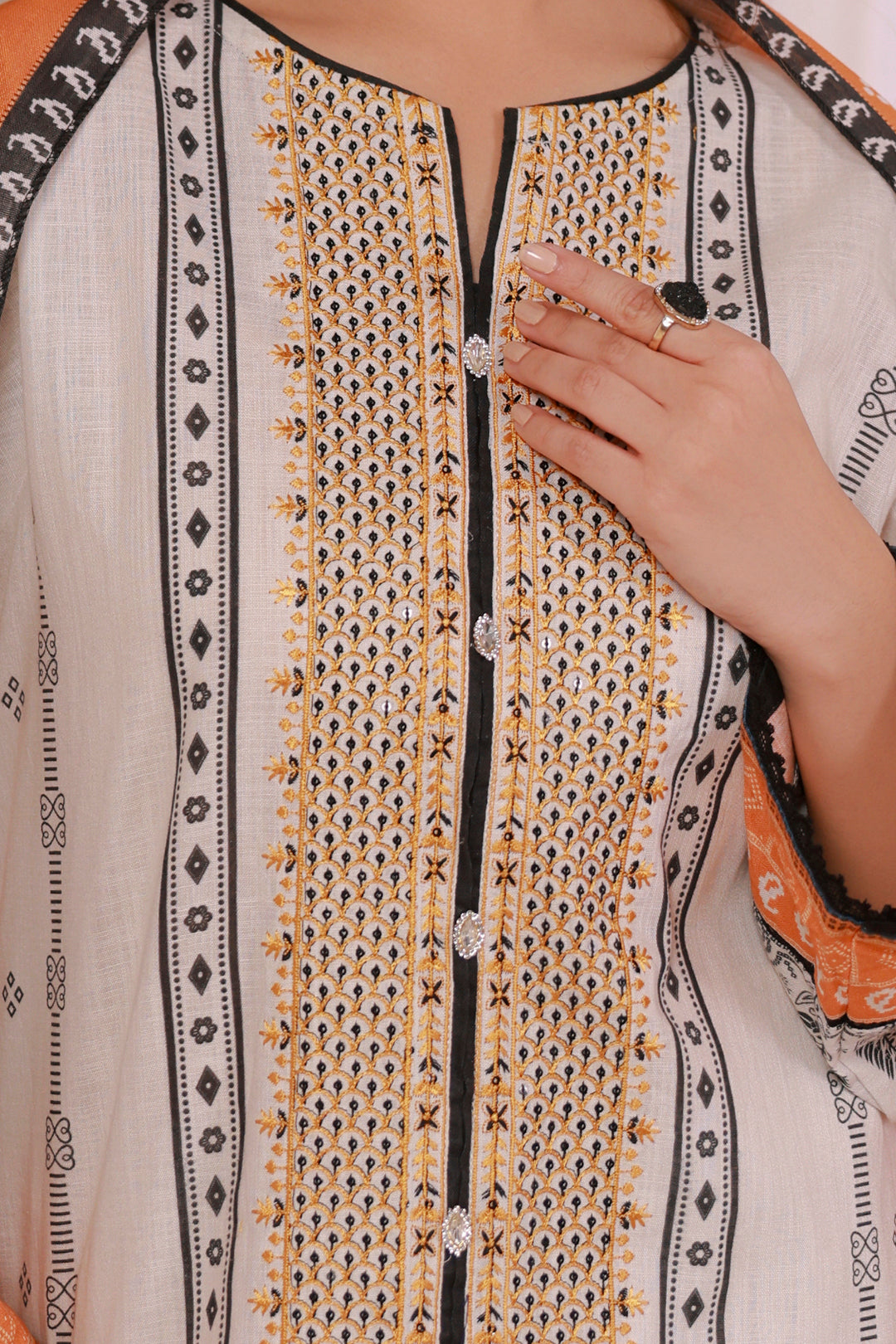 Embroidered Kurta Dupatta Trouser - 2953