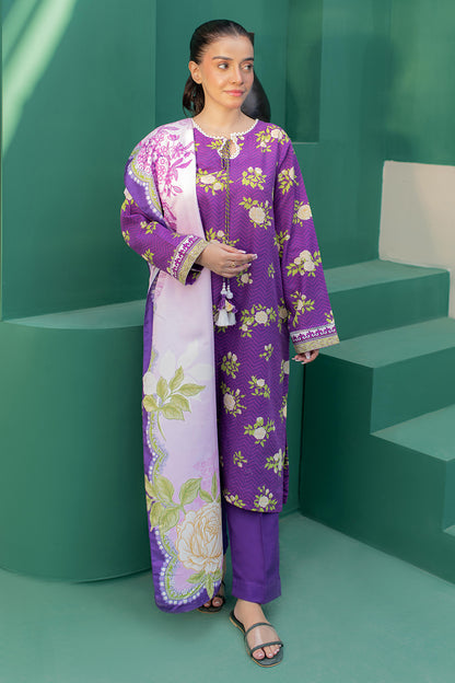 Kurta Shawl Trouser - 3010