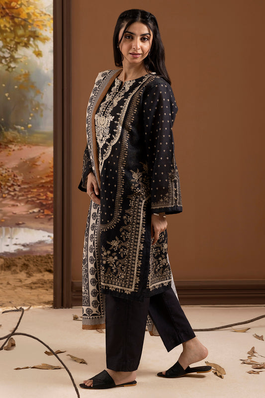 Embroidered Kurta Dupatta Trouser - 3014