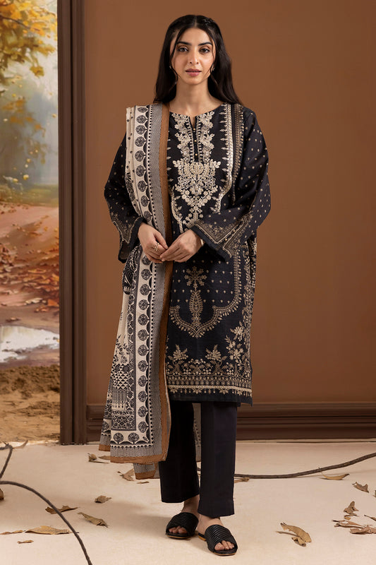 Embroidered Kurta Dupatta Trouser - 3014