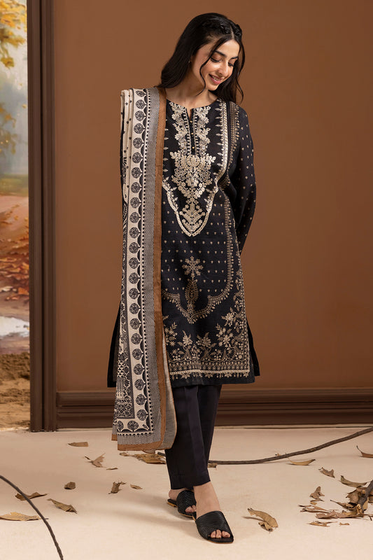 Embroidered Kurta Dupatta Trouser - 3014