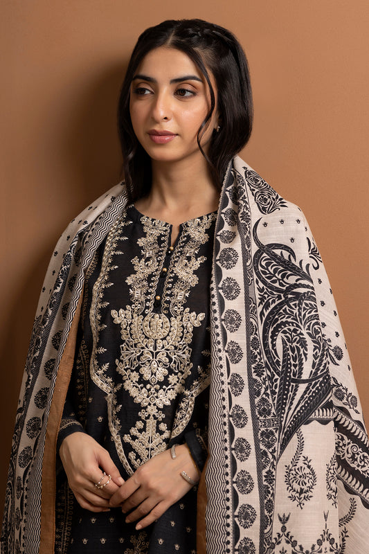 Embroidered Kurta Dupatta Trouser - 3014