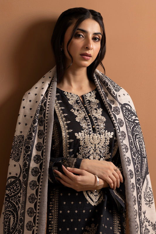 Embroidered Kurta Dupatta Trouser - 3014