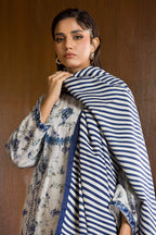 Embroidered Kurta Shawl Trouser - 3015