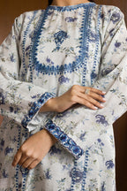 Embroidered Kurta Shawl Trouser - 3015