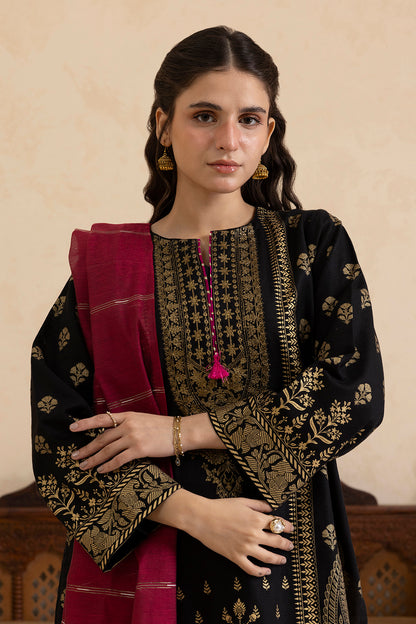 Embroidered Kurta Dupatta Trouser - 3016