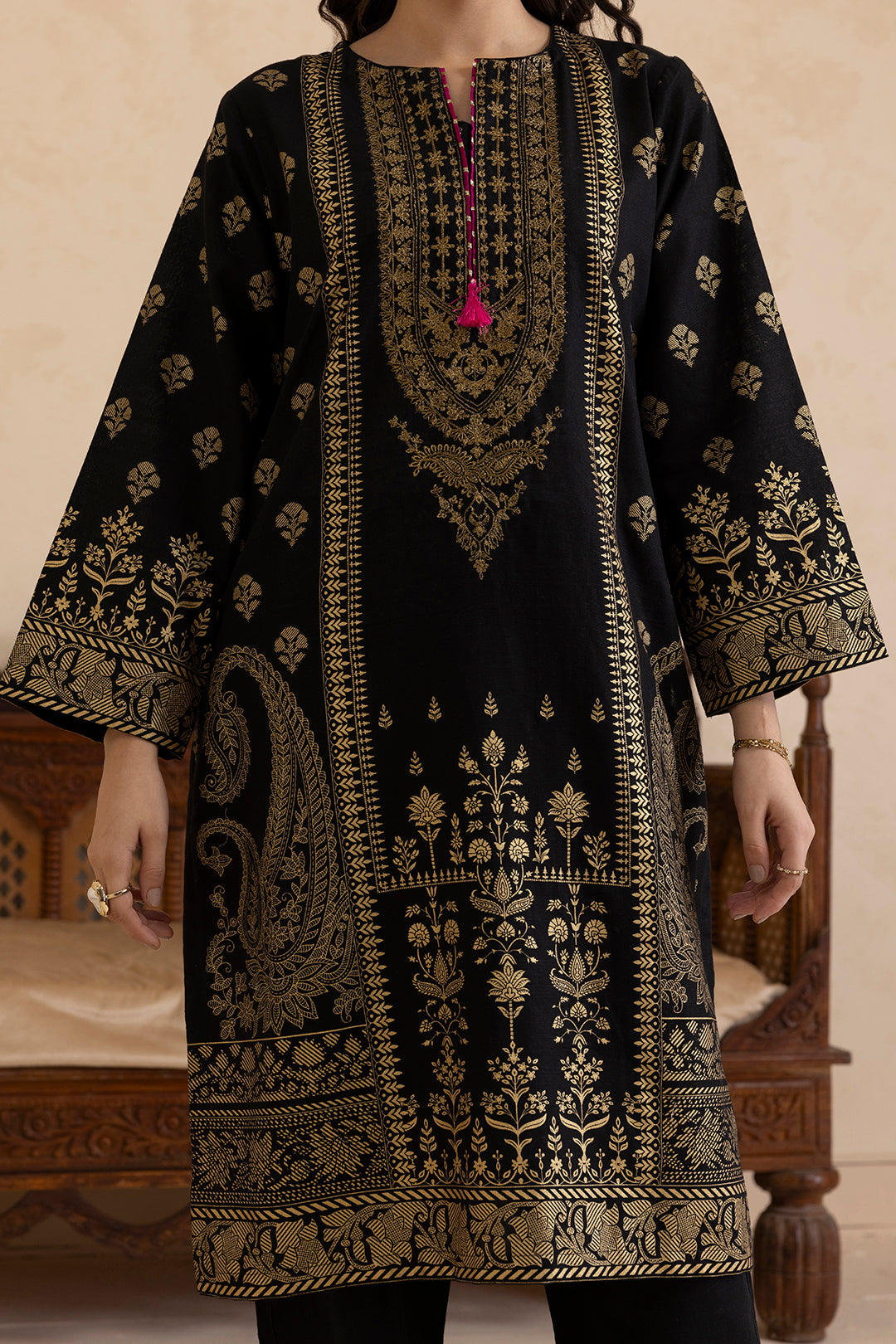 Embroidered Kurta Dupatta Trouser - 3016