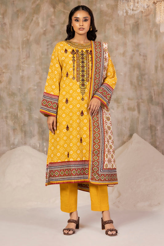 Embroidered Kurta Dupatta Trouser - 3041