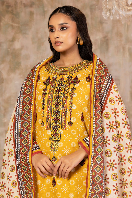 Embroidered Kurta Dupatta Trouser - 3041