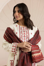 Embroidered Kurta Dupatta Trouser - 3063