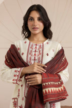 Embroidered Kurta Dupatta Trouser - 3063