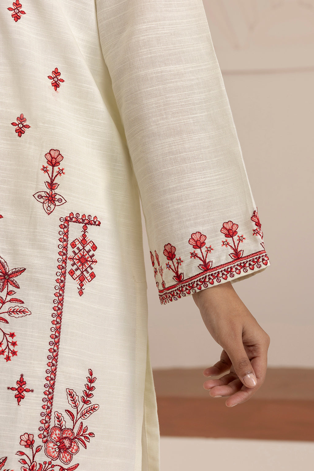 Embroidered Kurta Dupatta Trouser - 3063
