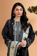 Embroidered Kurta Shawl Trouser - 3071