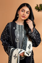 Embroidered Kurta Shawl Trouser - 3071