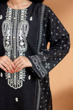 Embroidered Kurta Shawl Trouser - 3071