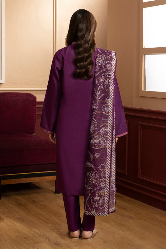 Embroidered Kurta Dupatta Trouser - 3074