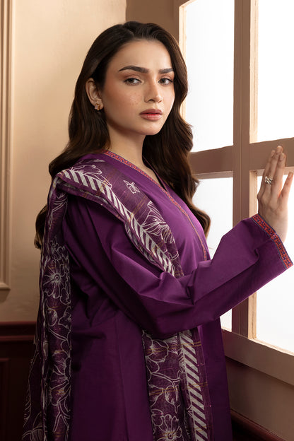 Embroidered Kurta Dupatta Trouser - 3074