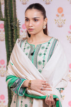 Embroidered Kurta Dupatta Trouser - 3075