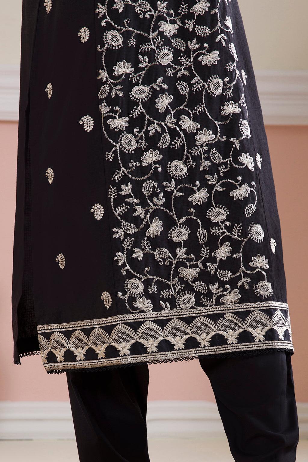 Embroidered Kurta Dupatta Trouser - 3090