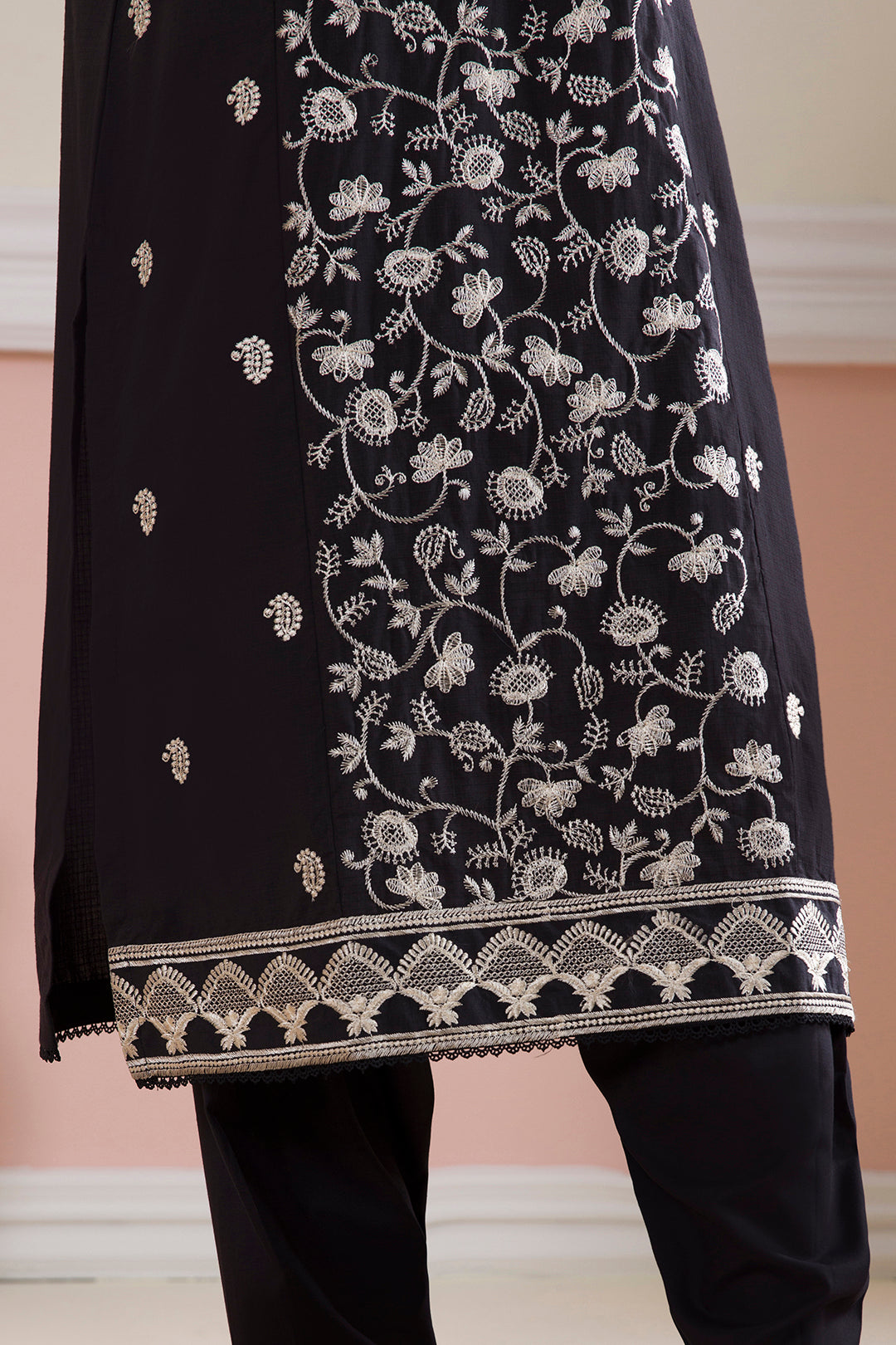 Embroidered Kurta Dupatta Trouser - 3090