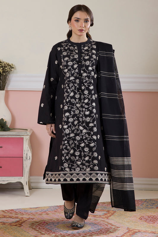 Embroidered Kurta Dupatta Trouser - 3090