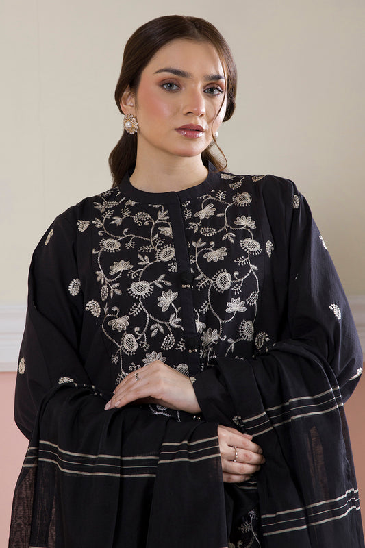 Embroidered Kurta Dupatta Trouser - 3090