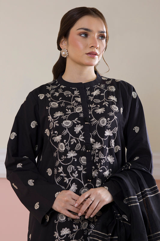 Embroidered Kurta Dupatta Trouser - 3090
