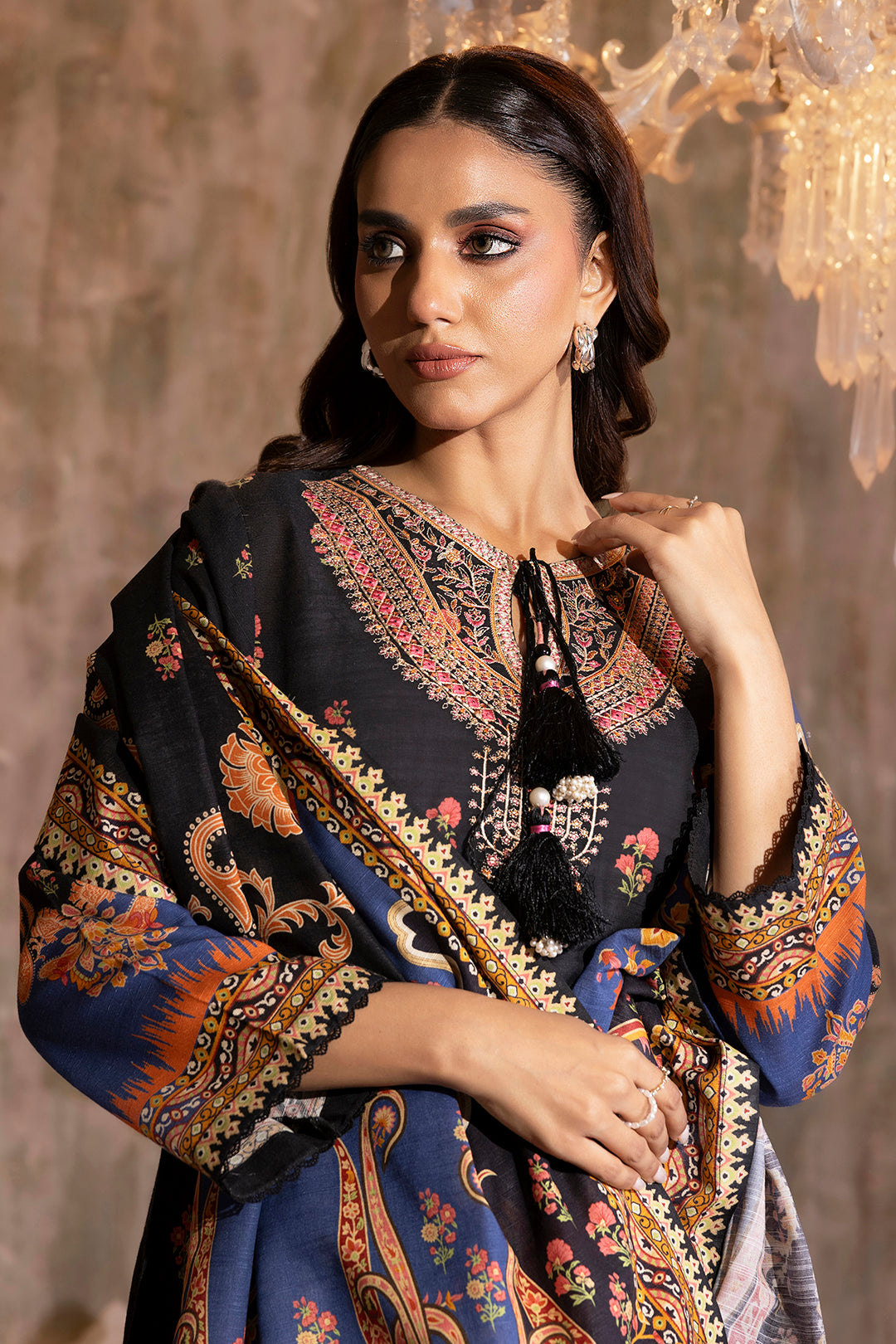 Embroidered Kurta Dupatta Trouser - 3118