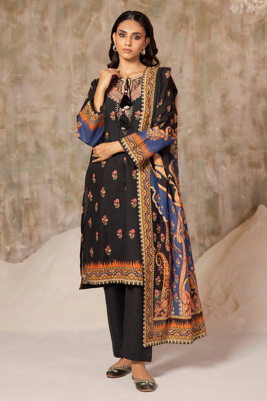 Embroidered Kurta Dupatta Trouser - 3118