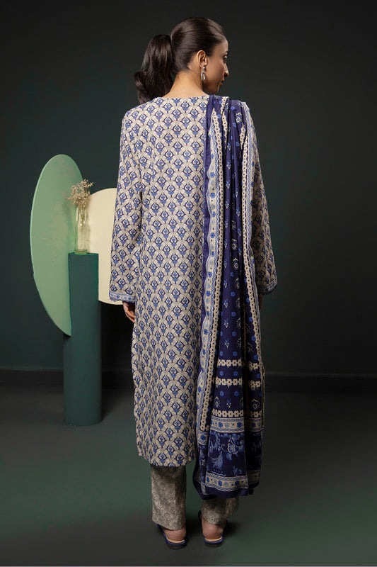 Kurta Shawl Trouser - 3153