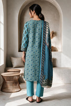 Embroidered Kurta Dupatta Trouser - 3156