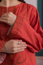 Embroidered Kurta Dupatta Trouser - 3157