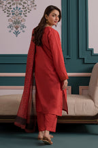 Embroidered Kurta Dupatta Trouser - 3157