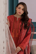 Embroidered Kurta Dupatta Trouser - 3157