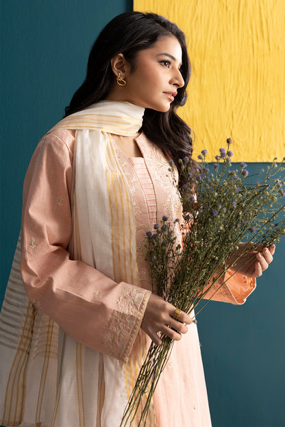 Embroidered Kurta Dupatta Trouser - 3169