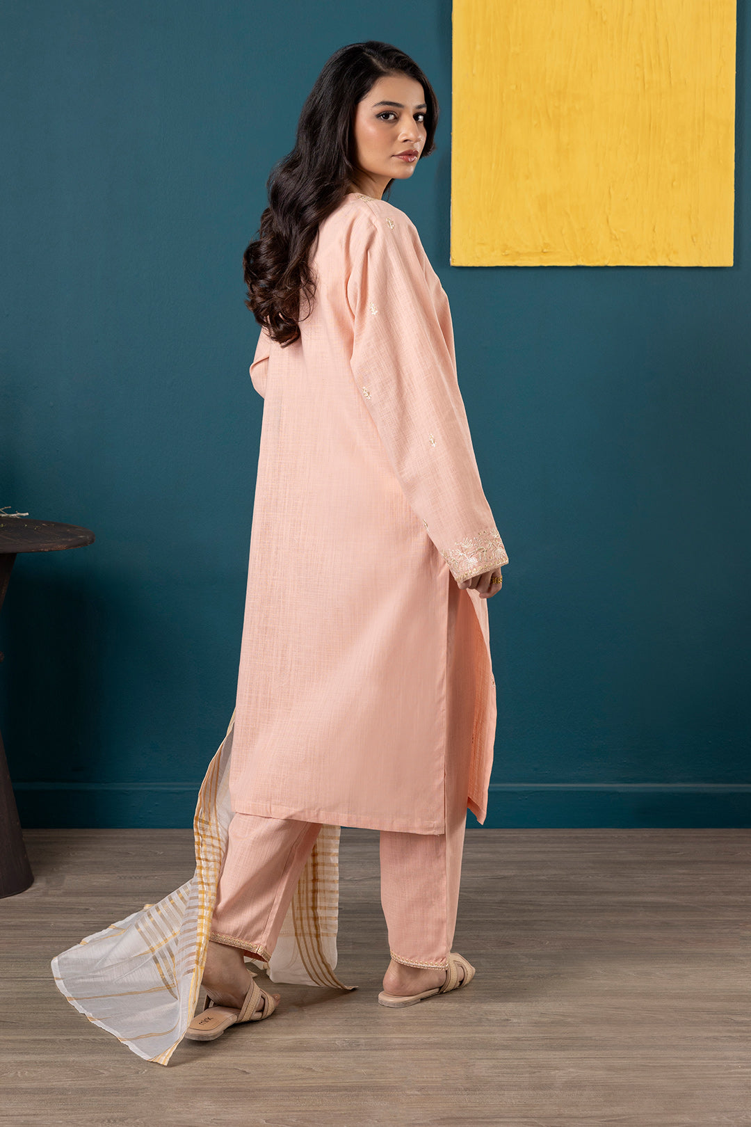 Embroidered Kurta Dupatta Trouser - 3169