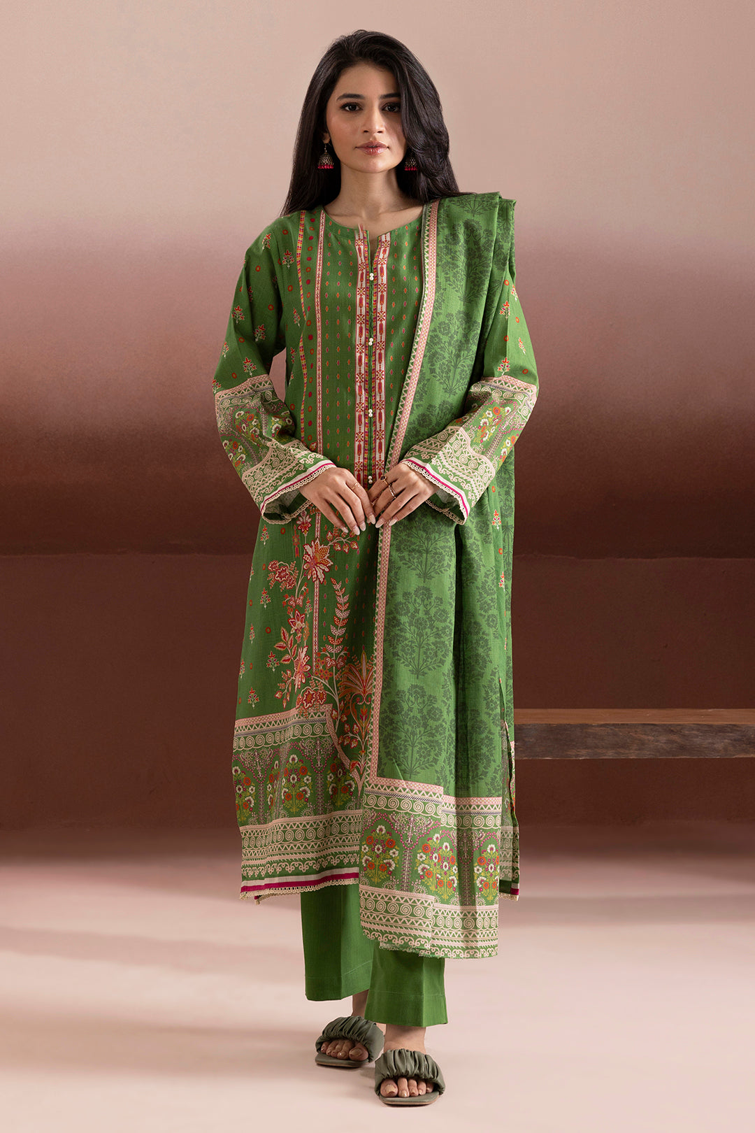 Kurta Dupatta Trouser - 3173