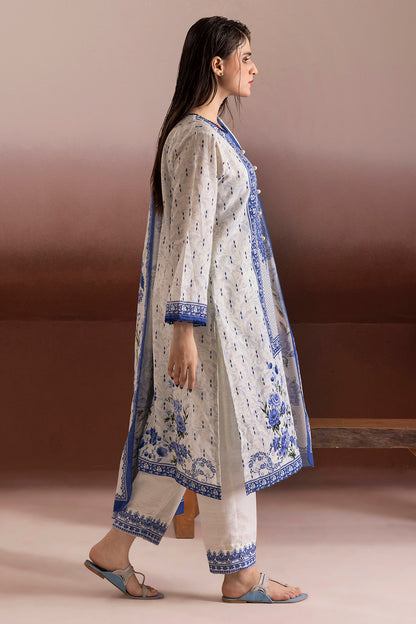 Embroidered Kurta Dupatta Trouser - 3174